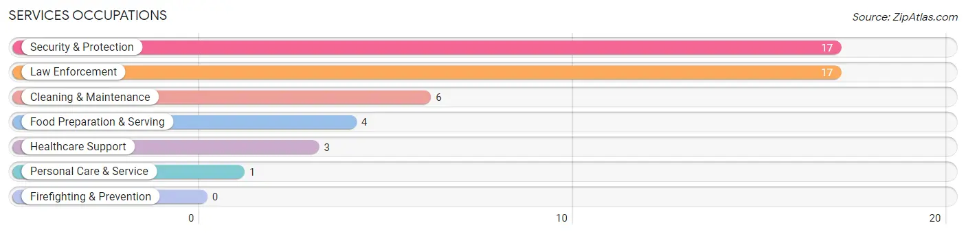 Services Occupations in Cameron