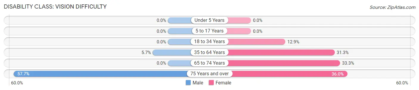 Disability in Elizabeth: <span>Vision Difficulty</span>