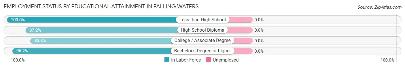 Employment Status by Educational Attainment in Falling Waters