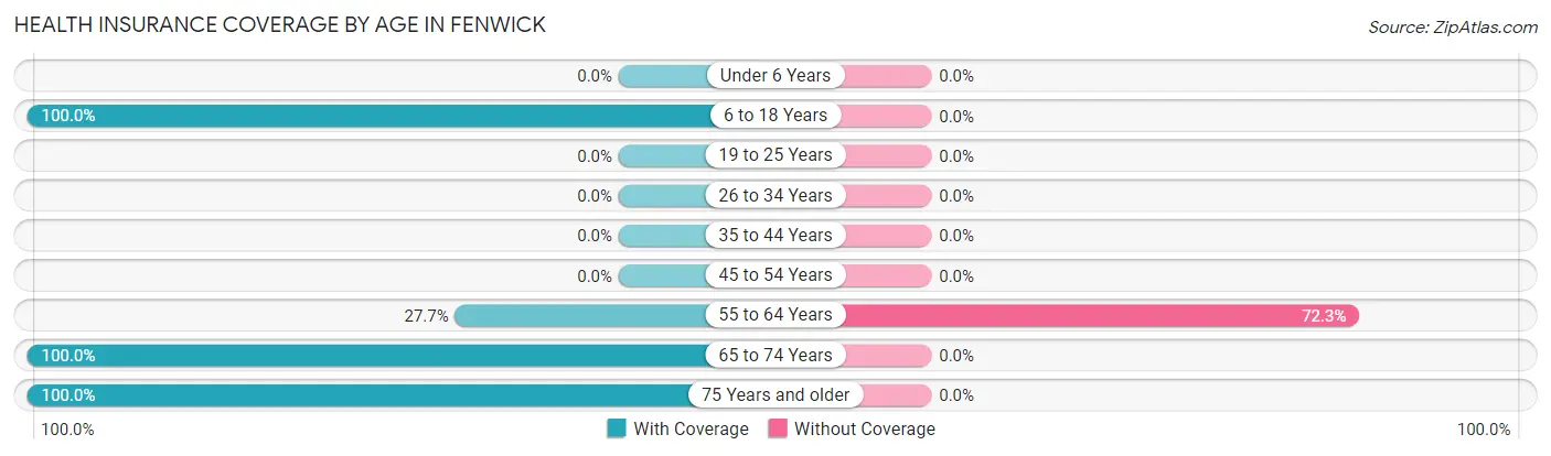 Health Insurance Coverage by Age in Fenwick