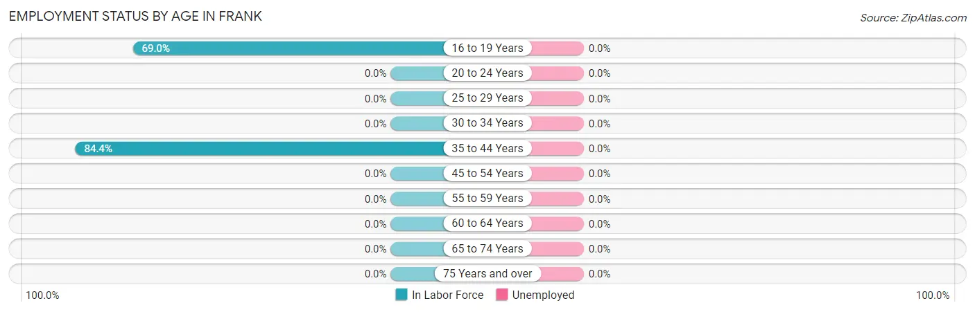 Employment Status by Age in Frank