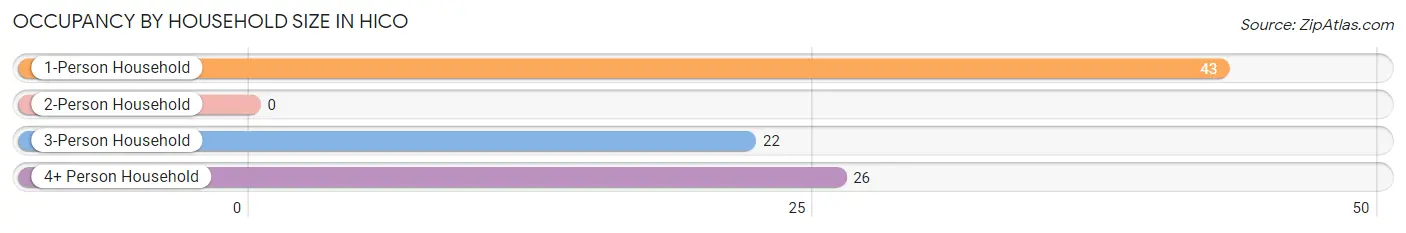 Occupancy by Household Size in Hico