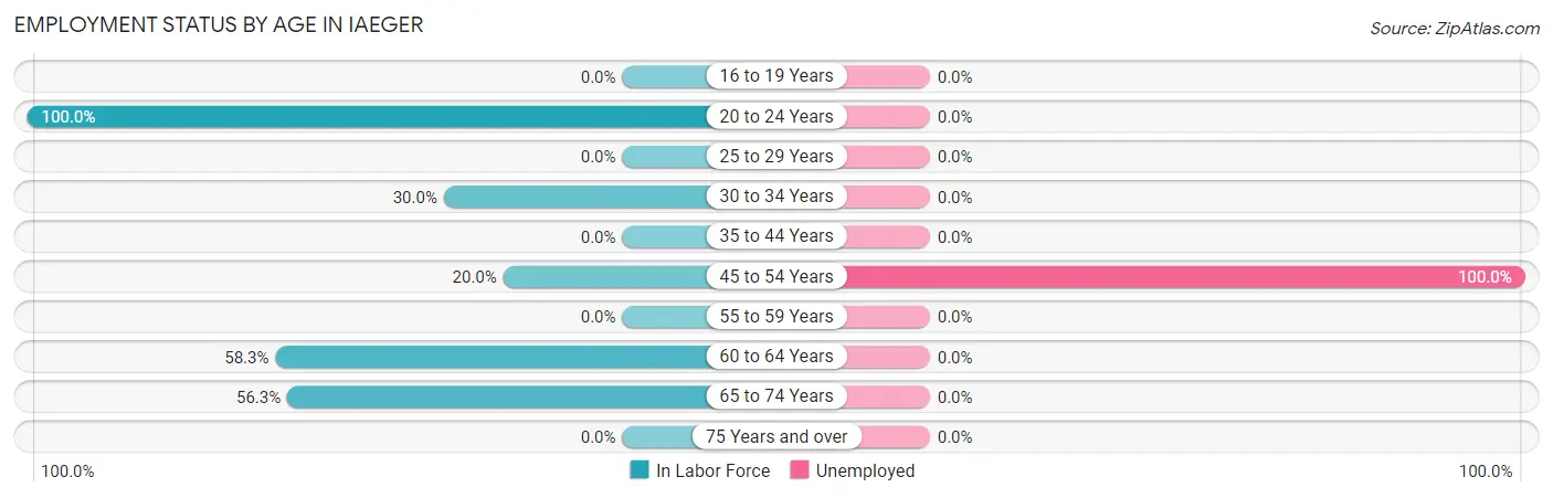Employment Status by Age in Iaeger