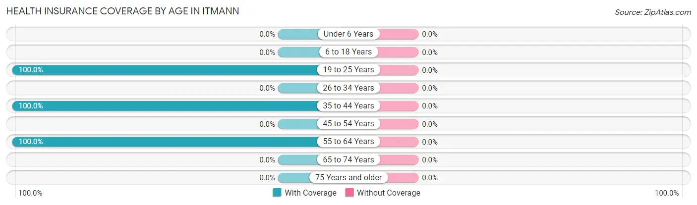 Health Insurance Coverage by Age in Itmann