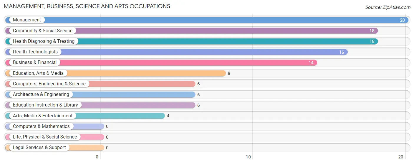 Management, Business, Science and Arts Occupations in Jane Lew