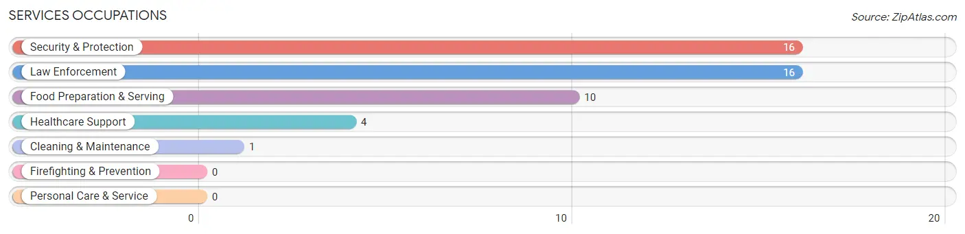 Services Occupations in Jane Lew