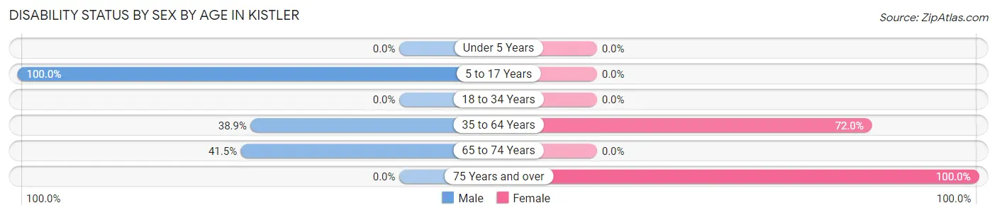 Disability Status by Sex by Age in Kistler