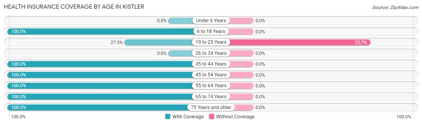 Health Insurance Coverage by Age in Kistler