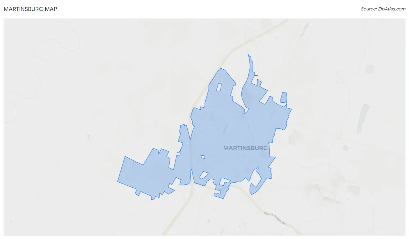 Martinsburg Map