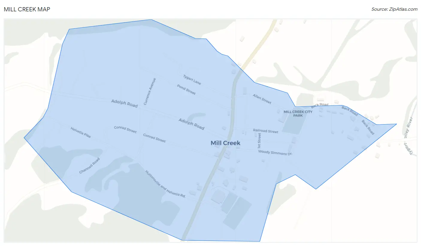 Mill Creek Map