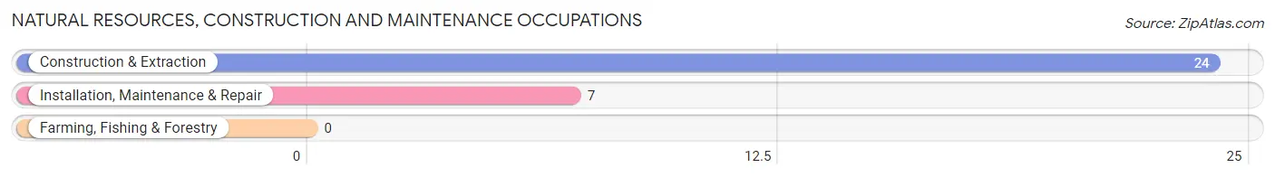 Natural Resources, Construction and Maintenance Occupations in Milton