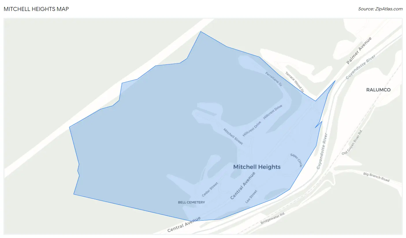 Mitchell Heights Map