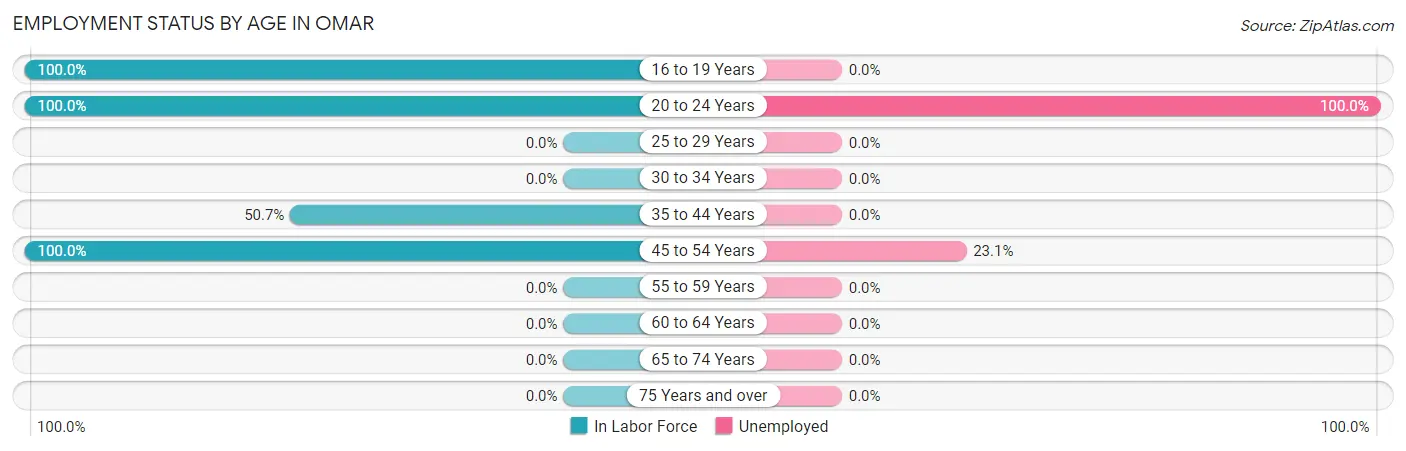Employment Status by Age in Omar