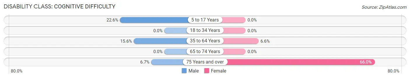 Disability in Pineville: <span>Cognitive Difficulty</span>