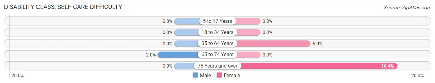 Disability in Pleasant Valley: <span>Self-Care Difficulty</span>