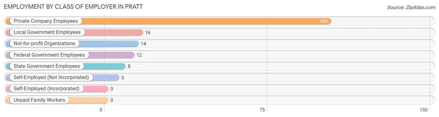 Employment by Class of Employer in Pratt