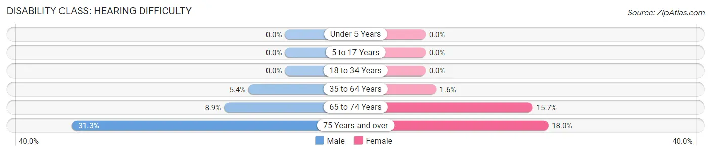 Disability in Rainelle: <span>Hearing Difficulty</span>