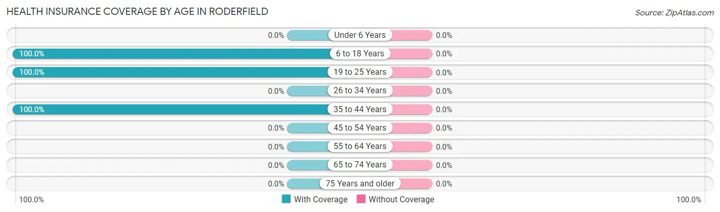 Health Insurance Coverage by Age in Roderfield