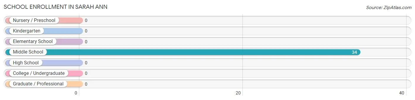 School Enrollment in Sarah Ann