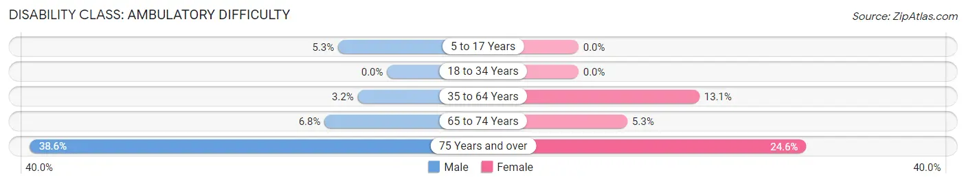 Disability in Shinnston: <span>Ambulatory Difficulty</span>