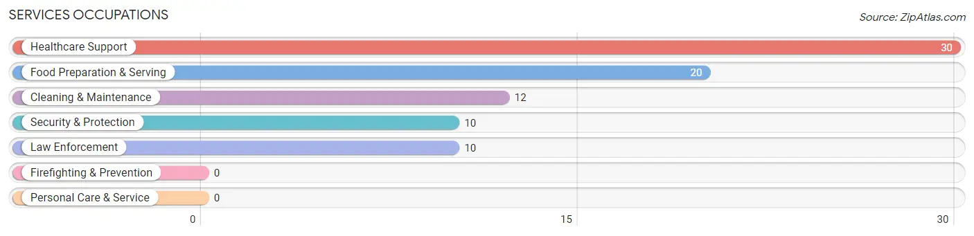 Services Occupations in Spencer