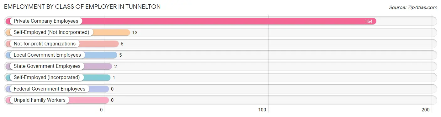 Employment by Class of Employer in Tunnelton