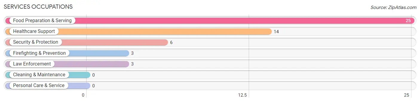 Services Occupations in West Logan