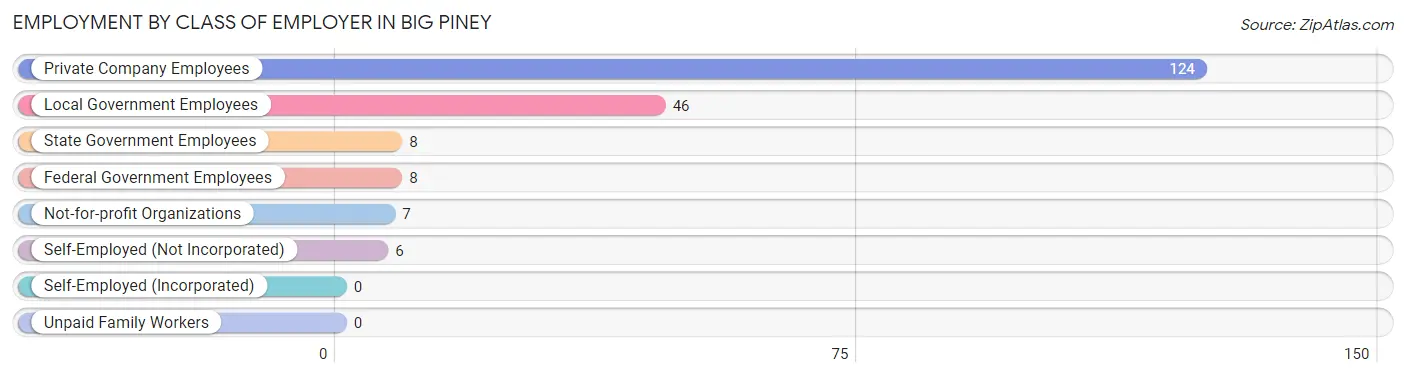 Employment by Class of Employer in Big Piney