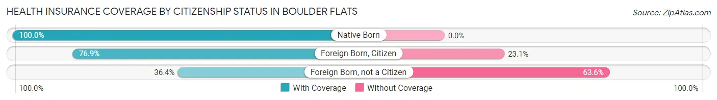 Health Insurance Coverage by Citizenship Status in Boulder Flats