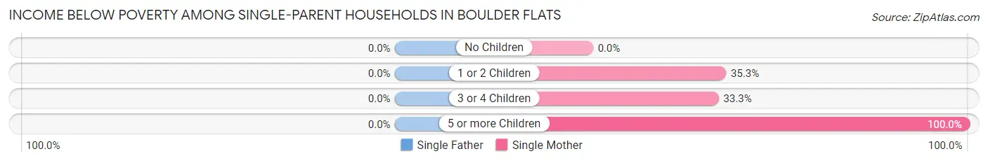 Income Below Poverty Among Single-Parent Households in Boulder Flats