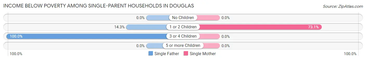 Income Below Poverty Among Single-Parent Households in Douglas