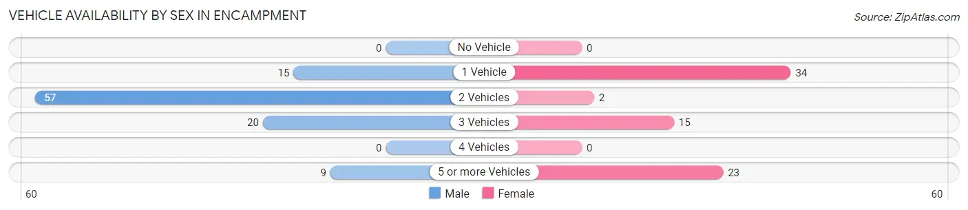 Vehicle Availability by Sex in Encampment