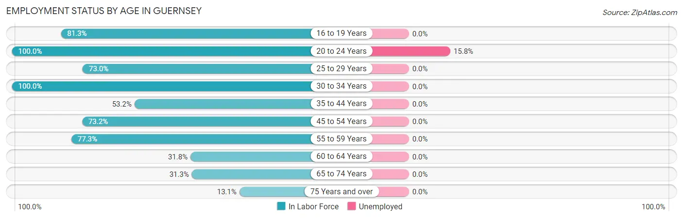 Employment Status by Age in Guernsey