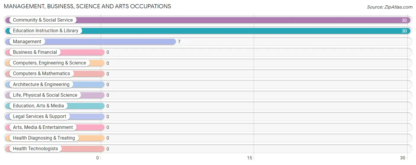 Management, Business, Science and Arts Occupations in Hill View Heights