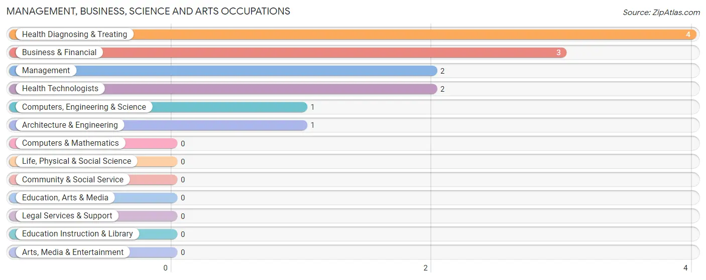 Management, Business, Science and Arts Occupations in Mammoth