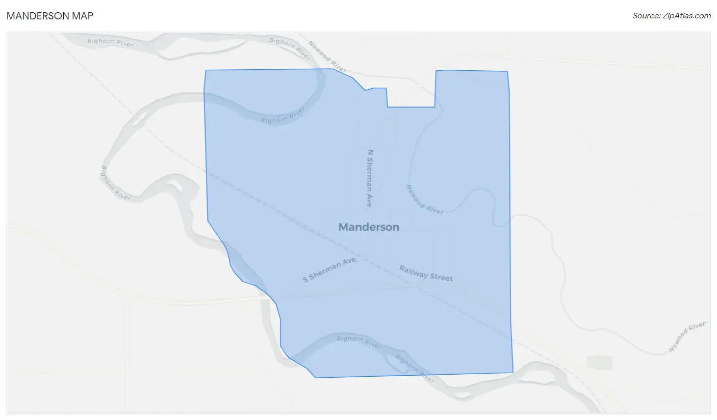 Manderson Map