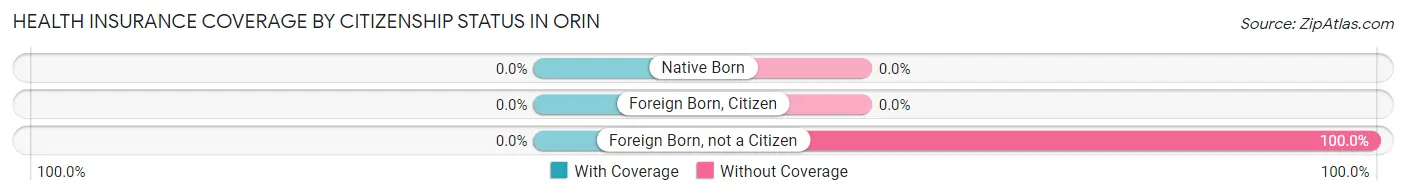 Health Insurance Coverage by Citizenship Status in Orin