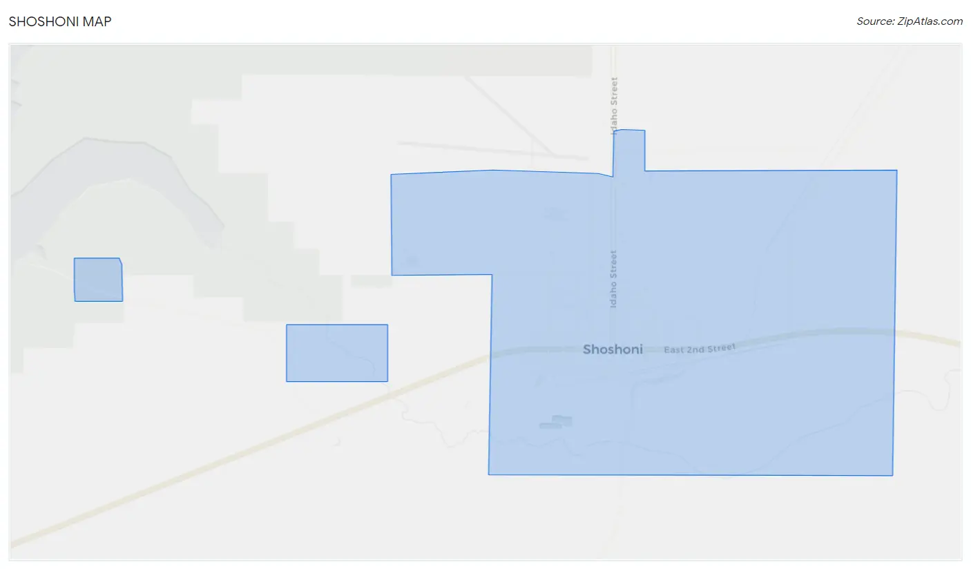 Shoshoni Map