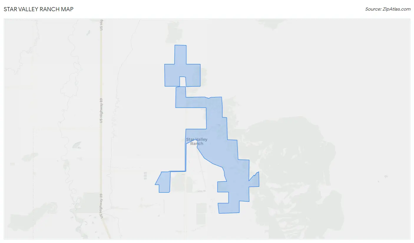 Star Valley Ranch Map