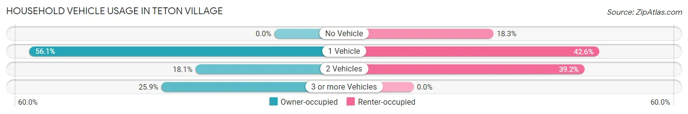 Household Vehicle Usage in Teton Village