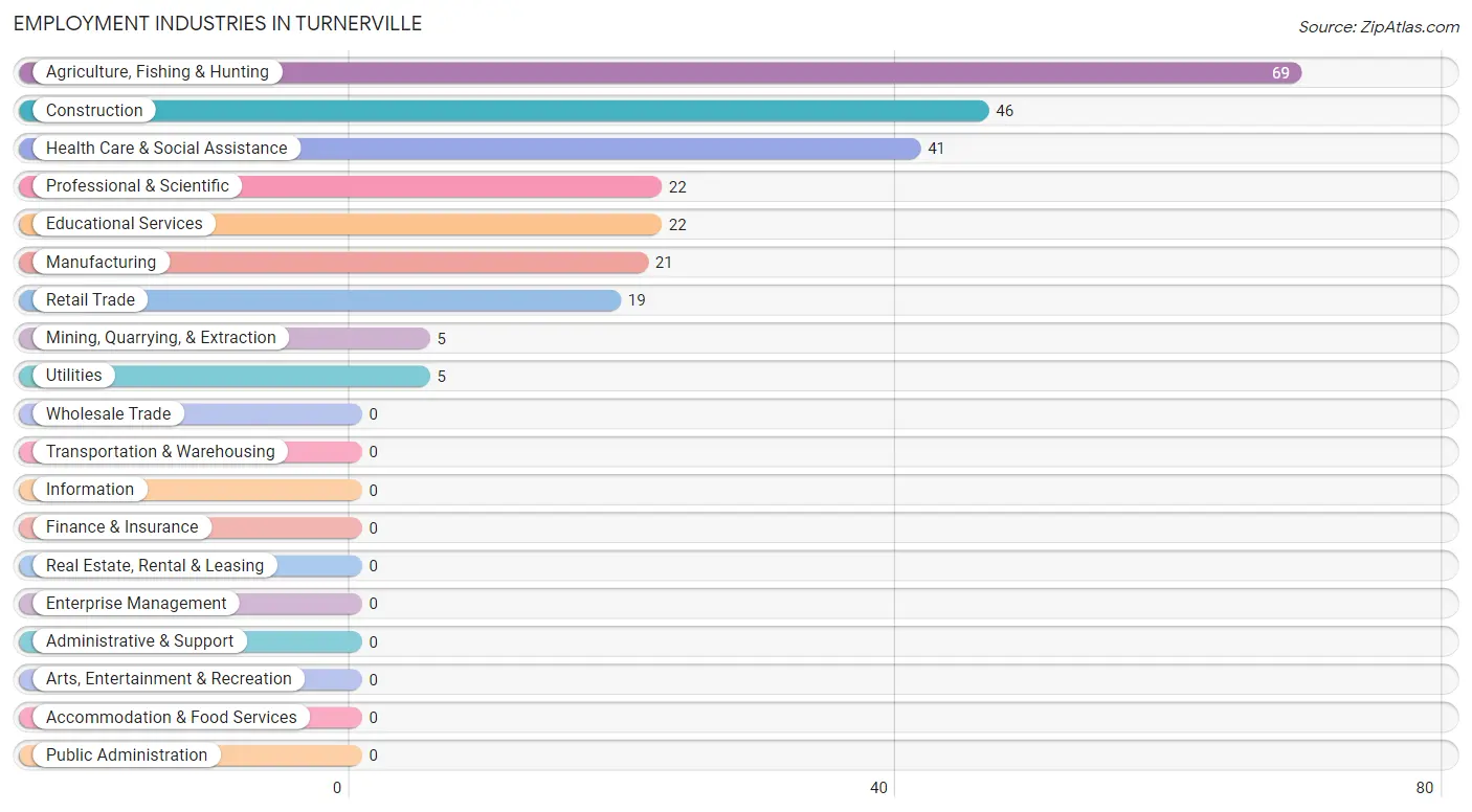 Employment Industries in Turnerville
