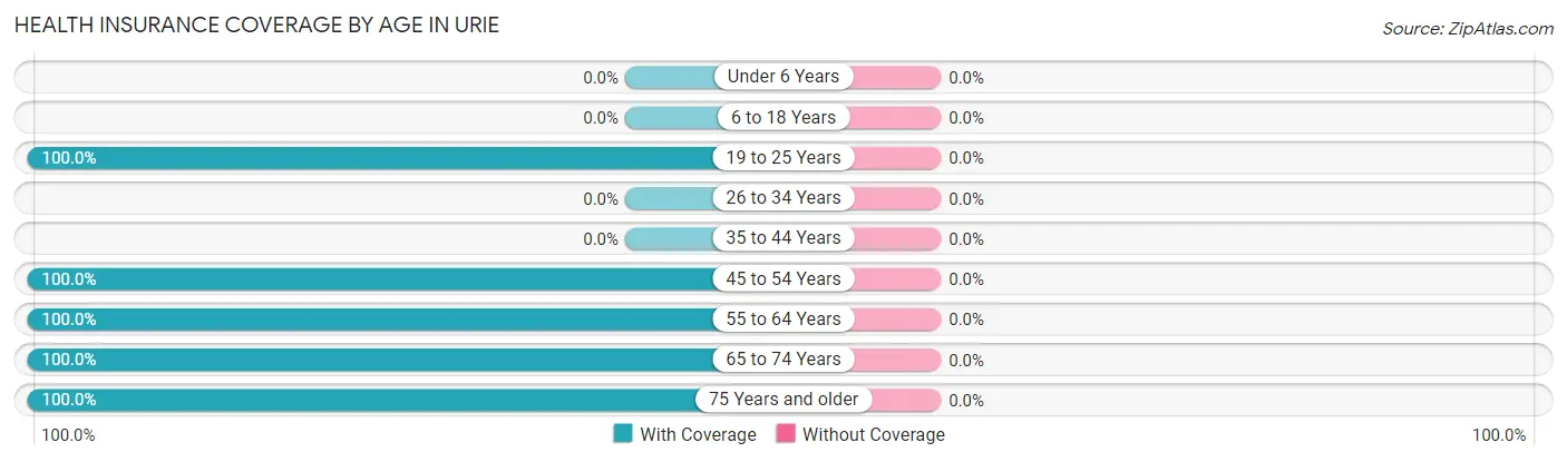 Health Insurance Coverage by Age in Urie