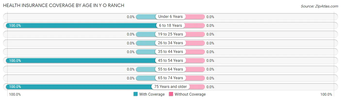 Health Insurance Coverage by Age in Y O Ranch