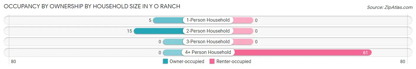 Occupancy by Ownership by Household Size in Y O Ranch