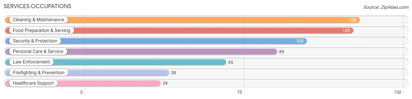 Services Occupations in Prince of Wales-Hyder Census Area