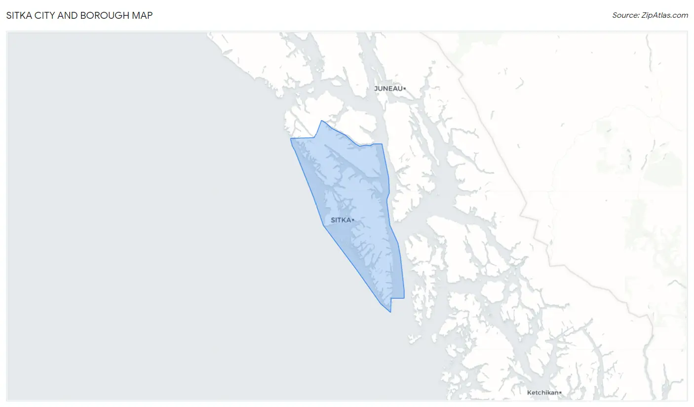 Sitka City and Borough Map