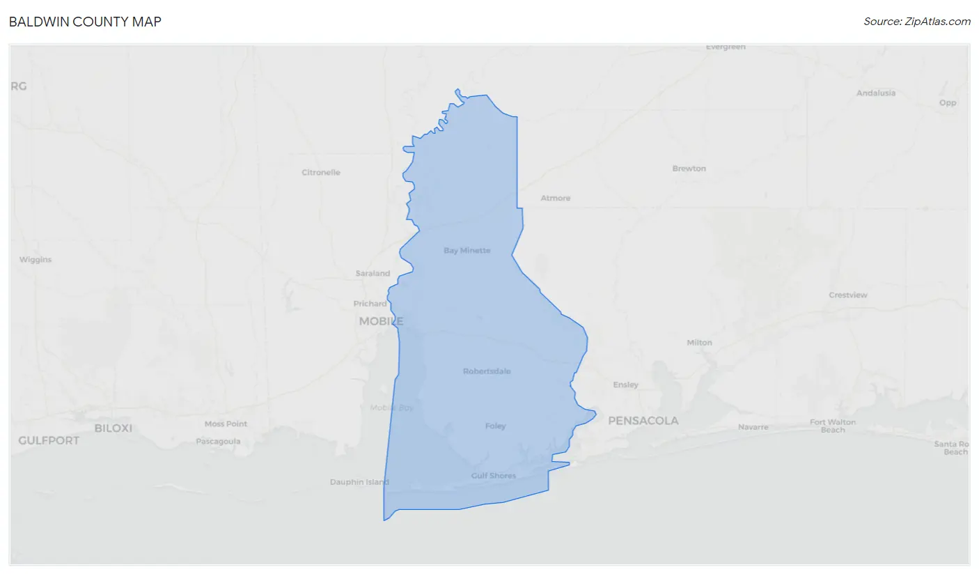 Baldwin County Map