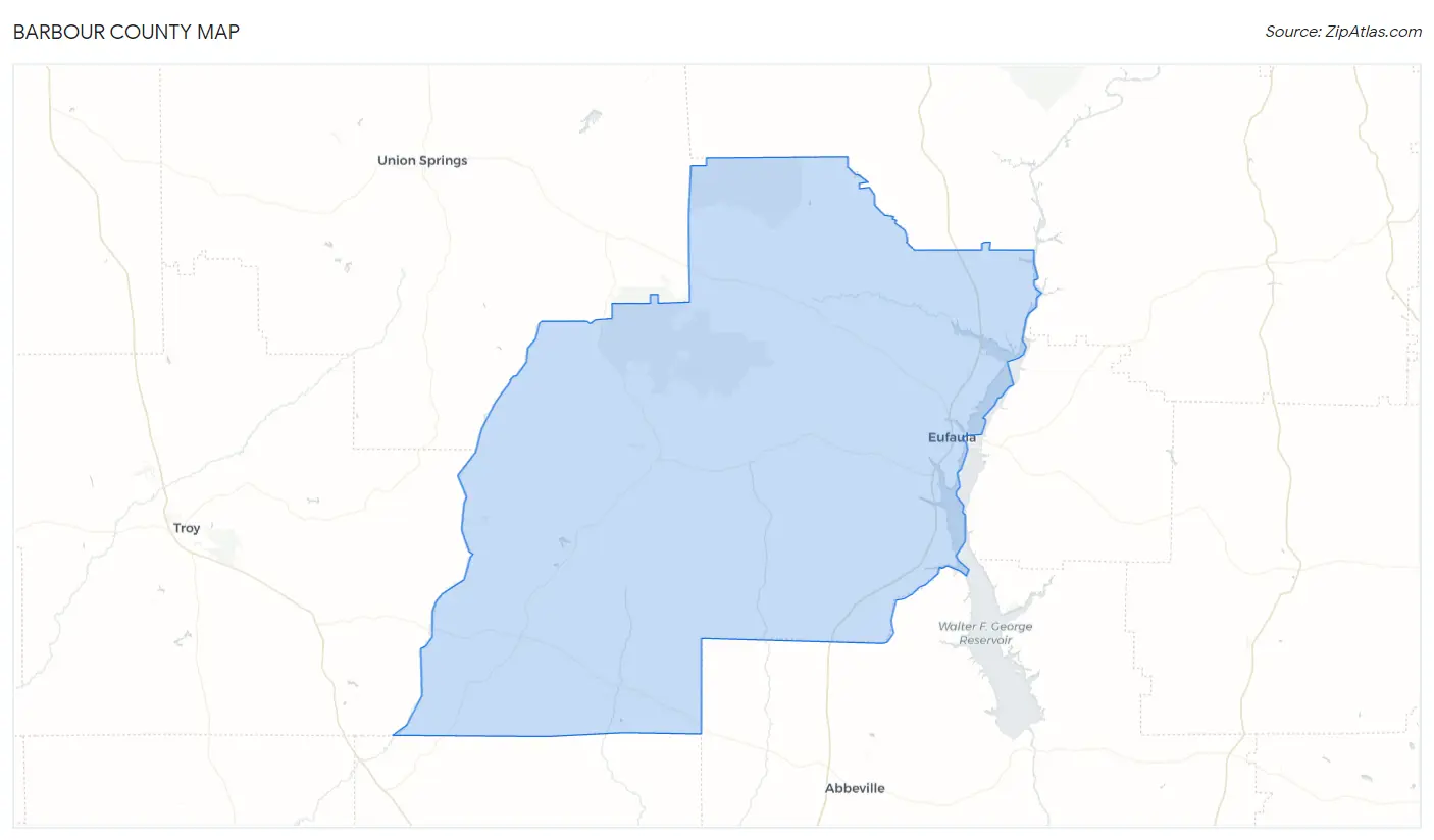 Barbour County Map