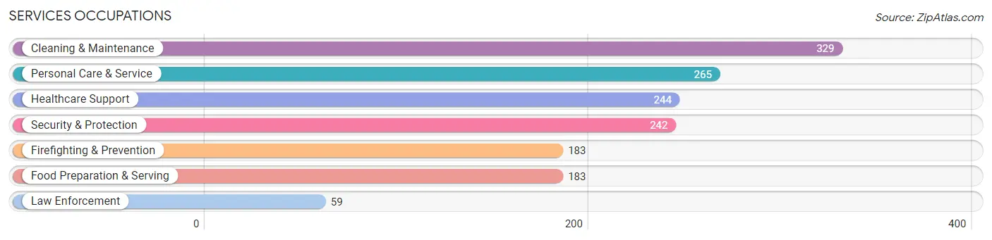 Services Occupations in Bibb County