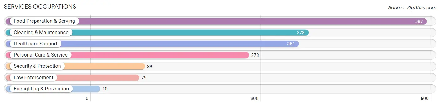 Services Occupations in Cherokee County